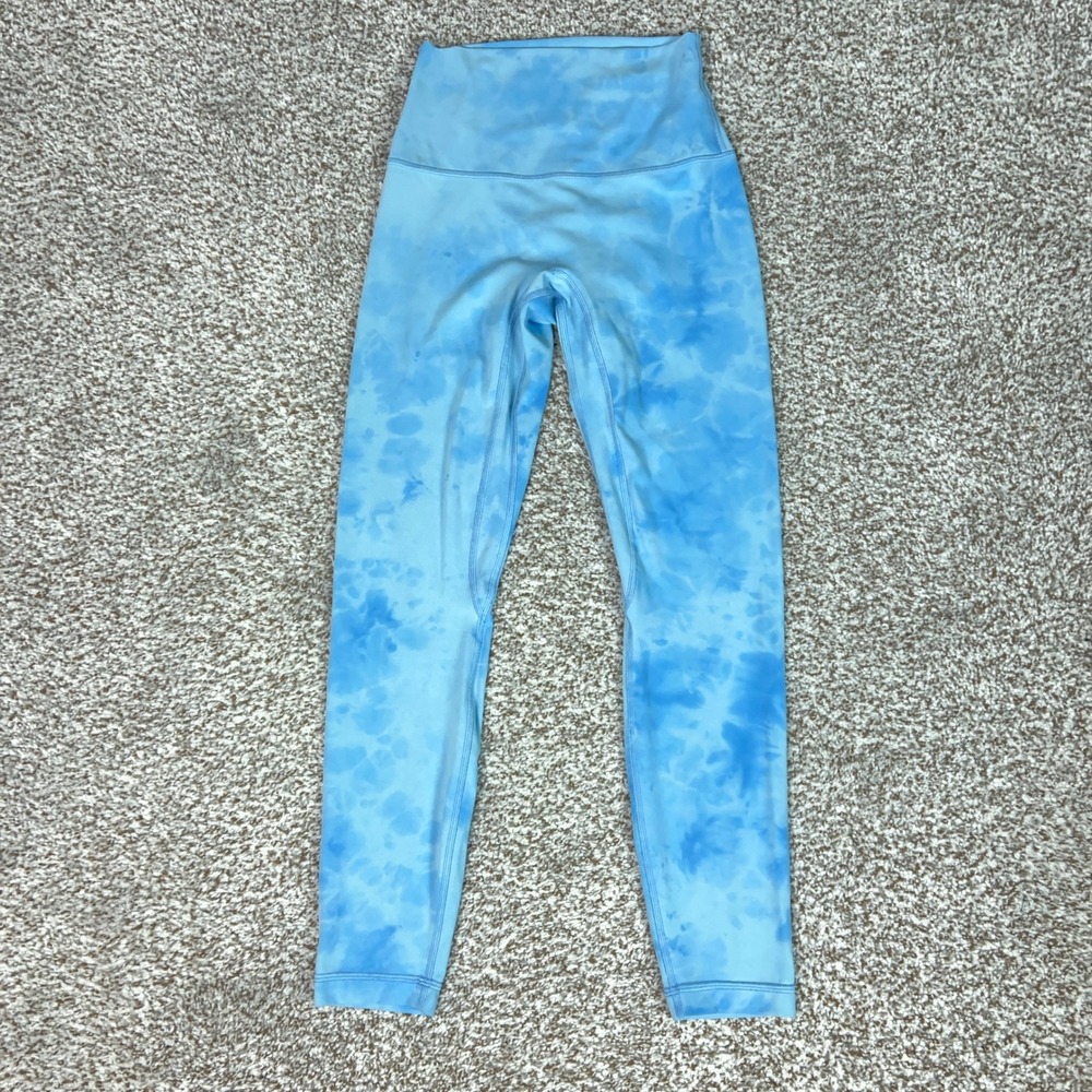 Lululemon Leggings Women 4 Blue Align High Rise Pants Yoga Running Workout Gym